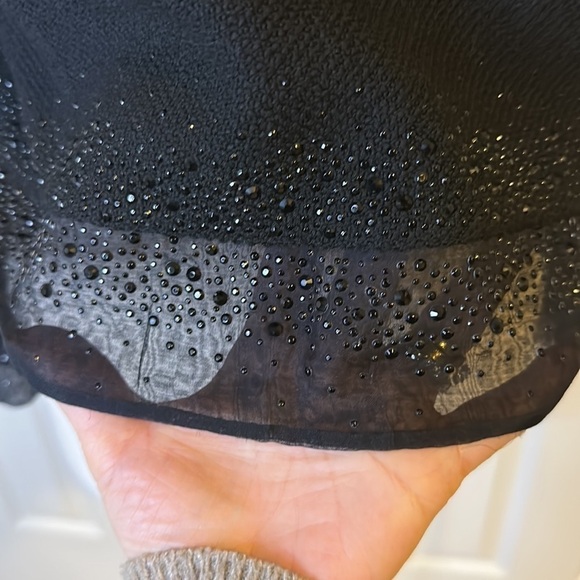 St. John Beaded Organza Trimmed Boucle Jacket Sz12 NWOT - Picture 8 of 15